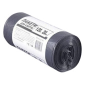 Пакети для сміття 120 л, 20 шт, 70x110 см, 15 мкм, ХД (30 рул/ящ)