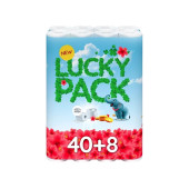 Туалетний папір “Lucky Pack”, 15,95 м, 2-шаровий, білий, 48 шт/пак